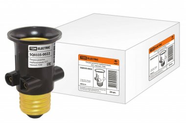 Фотография товара 'Tdm Патрон-розетка карболитовый, Е27 SQ0335-0022'