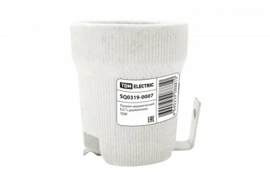 Фотография товара 'Tdm Патрон керамический E27 с держателем SQ0319-0007'