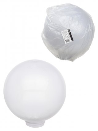 Фотография товара 'Tdm Рассеиватель шар ПММА 250 мм опал призма (резьба А 85), SQ0321-0245'