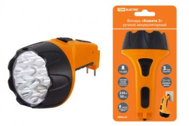 Фотография товара 'Tdm Фонарь «Комета 3» ручной аккумуляторный SQ0350-0041'