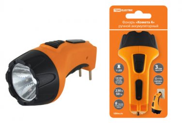 Фотография товара 'Tdm Фонарь «Комета 4» ручной аккумуляторный, 1Вт SQ0350-0042'