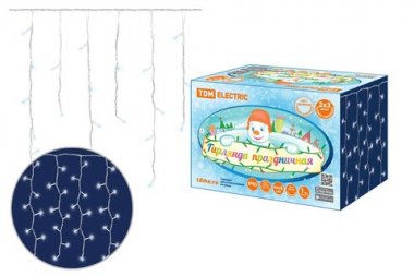 Фотография товара 'Tdm Гирлянда светодиодная "Занавес", 600LED, 6500К SQ0361-0045'