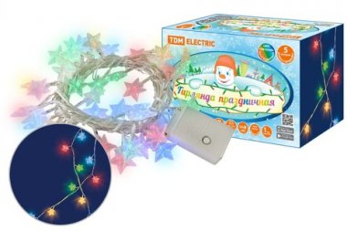 Фотография товара 'Tdm Гирлянда светодиодная "Звездочки" 50LED SQ0361-0049'