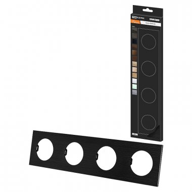 Фотография товара 'Tdm SQ1819-0263 Рамка четверная агат, алюминий, шлифованный, "Байкал"'