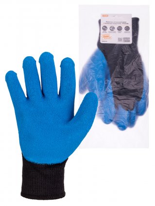 Фотография товара 'Tdm Перчатки х/б плотной вязки с латексным покрытием, "Рельеф", SQ1016-0214'