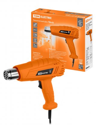 Фотография товара 'Tdm SQ1029-0103 Технический фен ТФ-03, 2000 Вт, 2 режима, 350/600 °C'