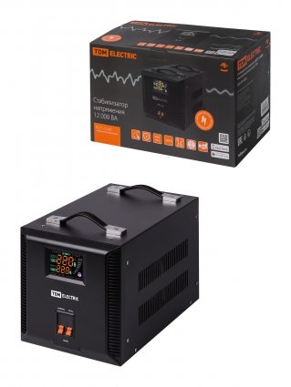 Фотография товара 'Tdm Стабилизатор напряжения БСР1-12,0 кВА электронный переносной, SQ1201-0039'