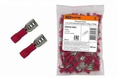 Фотография товара 'Tdm Разъем РпИм 1,25-250 плоский SQ0504-0003'