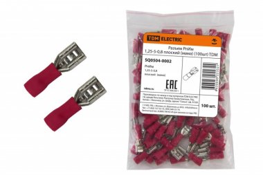 Фотография товара 'Tdm Разъем РпИм 1,25-5-0,8 плоский SQ0504-0002'