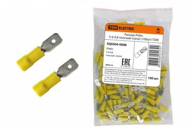 Фотография товара 'Tdm Разъем РпИп 5-6-0,8 плоский SQ0504-0008'