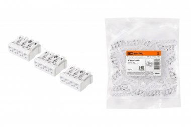 Фотография товара 'Tdm Клемма пружинная соединительная КСП4-2L+N+PE, 16 A SQ0510-0111'