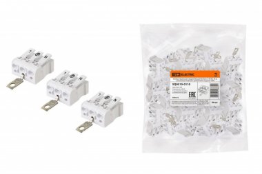 Фотография товара 'Tdm Клемма пружинная соединительная КСПнз3-L+N+PE, 16 A, с монтажной ножкой и заземлением под винт SQ0510-0110'