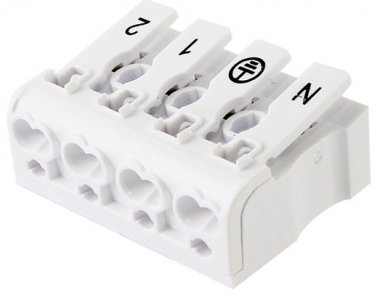 Фотография товара 'Tdm Клемма пружинная соединительная КСПнз4-2L+N+PE, 16 ASQ0510-0114'