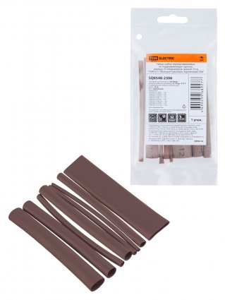 Фотография товара 'Tdm Набор трубок термоусаживаемых, клеевых "Моноцвет-диапазон, SQ0548-2306'