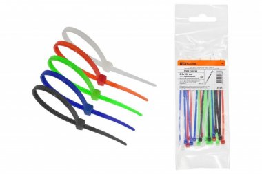 Фотография товара 'Tdm Хомуты 2,5х100 цветные набор 5 цветов SQ0515-0358'