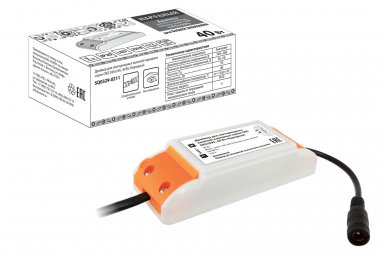 Фотография товара 'Tdm Драйвер для светодиодных панелей народных серии СВО 595х595, 40 Вт, SQ0329-0211'