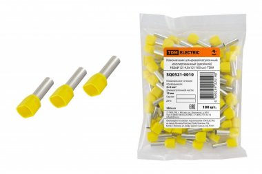 Фотография товара 'Tdm Наконечник штыревой втулочный изолированный (двойной) НШвИ SQ0521-0010'