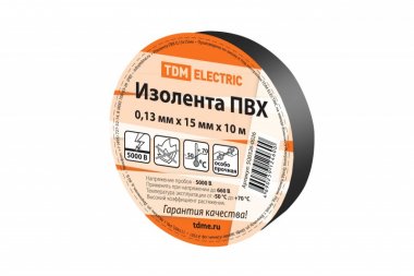Фотография товара 'Tdm Изолента ПВХ 0,13*15мм SQ0526-0026'