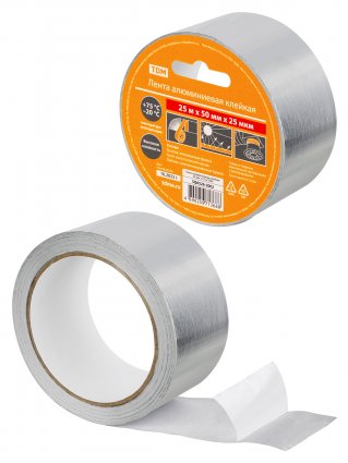 Фотография товара 'Tdm Лента алюминиевая клейкая 50 мм х 25 м, SQ0526-2002'