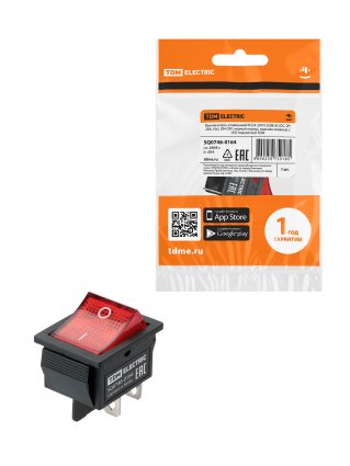 Фотография товара 'Tdm SQ0746-0164 KCD4-201N 250В AC/DC, 2P, 20А, (4с), ON-OFF'