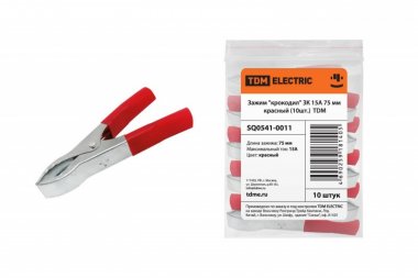 Фотография товара 'Tdm Зажим "крокодил" ЗК 15А 75мм SQ0541-0011'