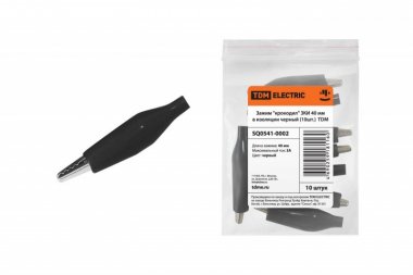 Фотография товара 'Tdm Зажим "крокодил" ЗКИ 3А 40мм в изоляции SQ0541-0002'