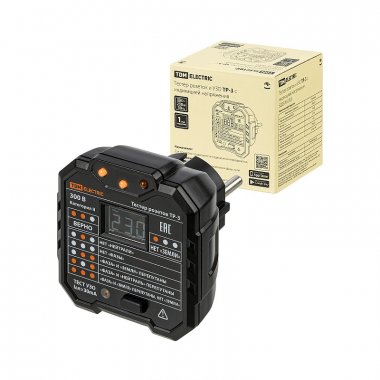 Фотография товара 'Tdm SQ0595-0003 Тестер розеток и УЗО ТР-3 с индикацией напряжения'