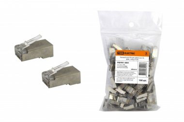 Фотография товара 'Tdm Разъем RJ-45 FTP для кабеля кат. 5Е, 8P8C SQ0561-0001'