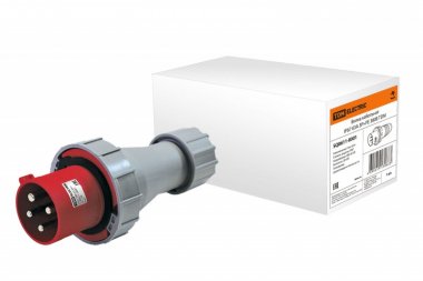 Фотография товара 'Tdm Вилка кабельная IP67 63А 3Р+РЕ 380В SQ0611-0001'