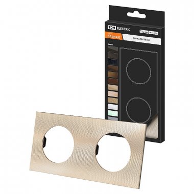 Фотография товара 'Tdm SQ1819-0556 Рамка двойная шампань, алюминий, текстурированный, "Байкал"'