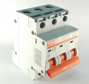 Фотография товара 'Tdm Автоматический выключатель ВА47-29 3Р 50А 4,5кА SQ0206-0047'