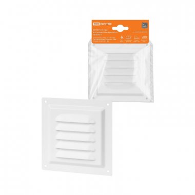 Фотография товара 'Tdm SQ1807-0700 Решетка металл. 125х125, белая, с покрытием полимерной эмалью'