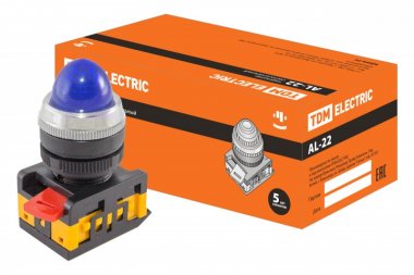 Фотография товара 'Tdm Лампа AL-22 сигнальная d22мм неон/230В цилиндр SQ0702-0036'