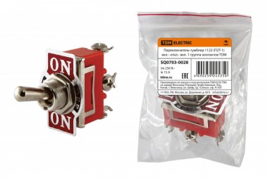 Фотография товара 'Tdm Переключатель-тумблер 1122 (П2Т-1) SQ0703-0028'