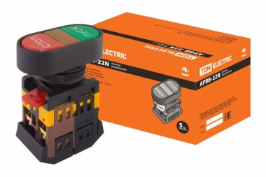 Фотография товара 'Tdm Кнопка APВВ-22N "Пуск-Стоп" d22мм неон/230В 1з+1р SQ0704-0022'