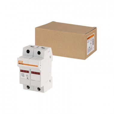 Фотография товара 'Tdm SQ0216-0018 Держатель плавких вставок ДПВ2 14х51 2П'