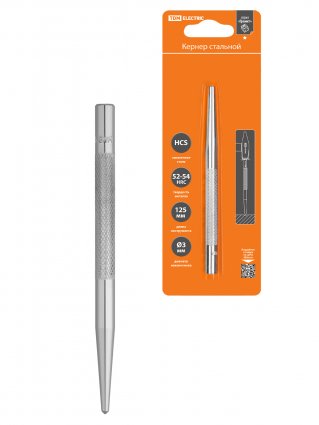 Фотография товара 'Tdm SQ1022-0504 Кернер Ø3 мм, длина 125 мм, высокоуглеродистая сталь'