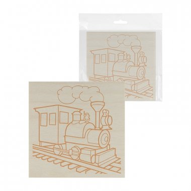 Фотография товара 'Tdm SQ1025-1104 Доска для выжигания, Паровоз, 150х150 мм'