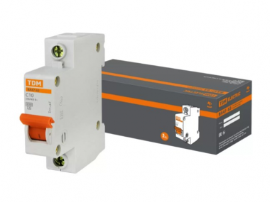 Фотография товара 'Tdm Автоматический выключатель ВА47-63 1Р 10А 4,5кА х-ка B SQ0218-0038'