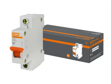 Фотография товара 'Tdm Автоматический выключатель ВА47-63 1Р 20А 4,5кА х-ка B SQ0218-0040'