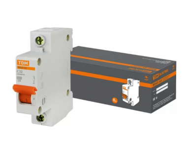 Фотография товара 'Tdm Автоматический выключатель ВА47-63 1Р 32А 4,5кА х-ка B SQ0218-0042'