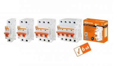 Фотография товара 'Tdm Автоматический выключатель ВА47-60 4Р 20А 6кА х-ка С SQ0223-0126'