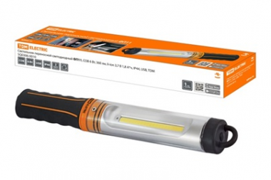 Фотография товара 'Tdm Светильник переносной светодиодный ФП11, COB 6 Вт, 360 лм, li-ion 3,7 В 1,8 А*ч, IP44 SQ0306-0010'