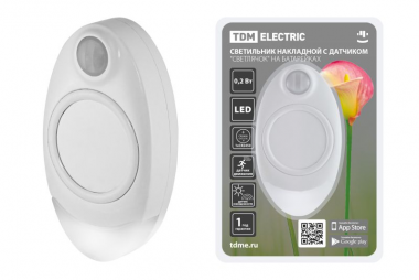 Фотография товара 'Tdm Светильник накладной светодиодный Светлячок, 0,2 Вт, 1xCR2450 SQ0329-3611'