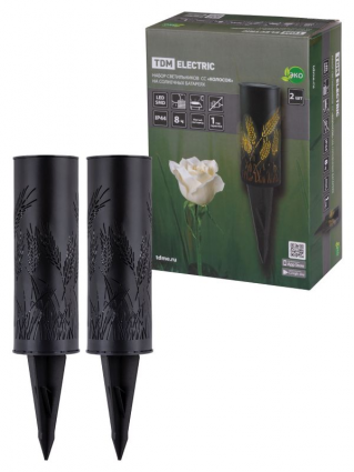 Фотография товара 'Tdm Набор светильников СС Колосок на солнечных батареях, сталь, 6х27 cм SQ0330-0109'