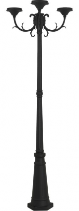 Фотография товара 'Tdm Опора парковая, без рассеив. НТУ 015, E27, 3x100 Вт, байонет 145 мм, H2005 мм SQ0330-2004'