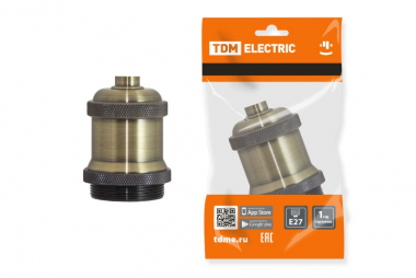 Фотография товара 'Tdm Патрон подвесной Е27, металлический Лофт SQ0335-0048'