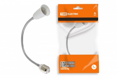 Фотография товара 'Tdm Переходник Е27-Е27 гибкий 300мм SQ0335-1018'