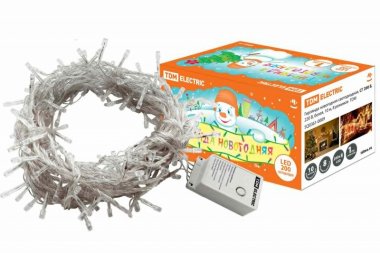 Фотография товара 'Tdm Гирлянда новогодняя светодиодная, СГ 200 Б, 220 В SQ0361-0009'