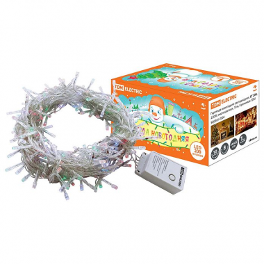 Фотография товара 'Tdm Гирлянда новогодняя светодиодная, СГ 200, 220 В, многоцветная SQ0361-0004'